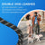 Tangle-Free Double Dog Leash with 360° Swivel | Shock-Absorbing Reflective Bungee Leash